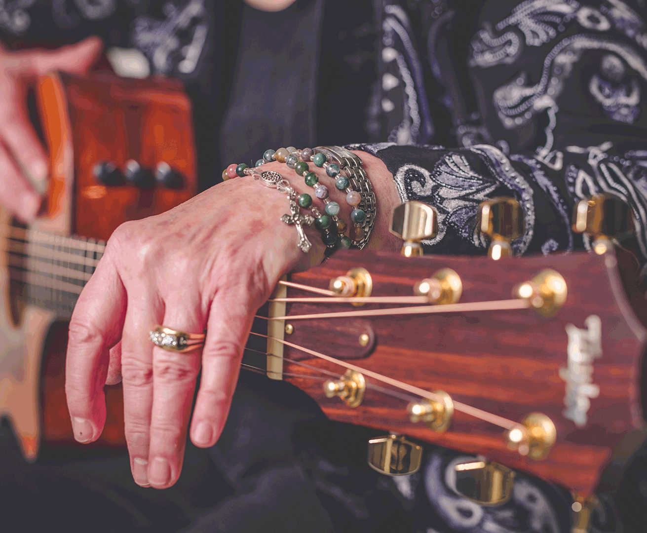 Colleen Meyers Rea playing guitar 82